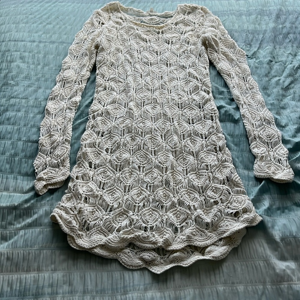 White Knit Dress